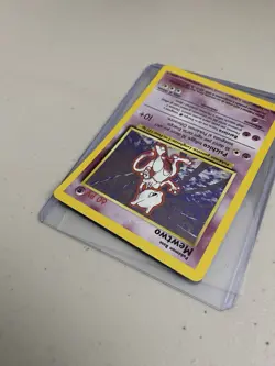 Pokemon Mewtwo TCG Base Set Holo Unlimited Rare Card 10/102 ITALIAN LP - Image 4