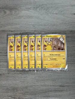 Pokemon TCG Pikachu at the Museum Jumbo Promo Card (x6) - Image 1