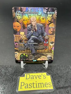 Clever Impersonator 0008 Borderless FOIL Spider Man MTG Magic The Gathering Card - Image 1