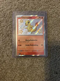 Pokemon Charmander 109/091 SV: Paldean Fates Shiny Rare Holo Basic Card - Image 1