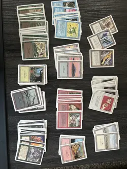 Magic: The Gathering Wizards of the Coast Revised Card Lot 95 with Land Cards - Image 1