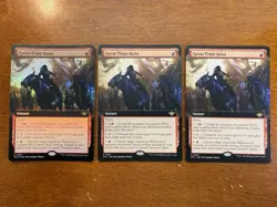 3x Great Train Heist Extended Art Lot 1x FOIL MTG Outlaws Of Thunder Junction NM - Image 1