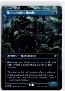 Homunculus Horde (Borderless) Foil R FDN 308 LP - Image 1