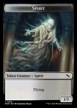 1x Spirit - Token NM Eng MTG - Murders Karlov Manor - Image 1