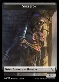 1x Skeleton - Token NM Eng MTG - Murders Karlov Manor - Image 1