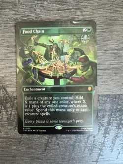 MTG Food Chain BORDERLESS FOIL 0133 TMC TMNT Pizza Box Exclusive - Image 1