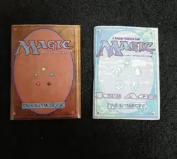MTG LOT OF 2 VINTAGE RULEBOOKS (4TH EDITION + ICE AGE) ICE AGE BOOK HAS WRITING - Image 1