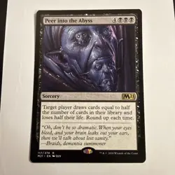 Peer into the Abyss - Core Set 2021 #117/274 MTG - Image 1