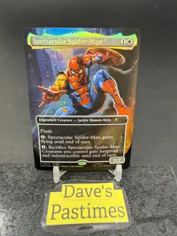 Marvel Legends Magic the Gathering Spider-man Borderless Promo Foil Rare #P0002 - Image 1