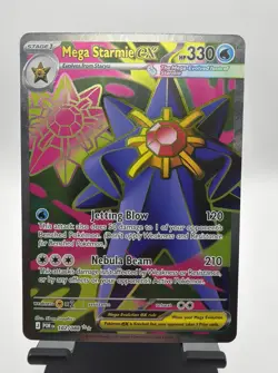 Pokemon TCG Perfect Order - Mega Starmie EX Full Art Card 102/088 NEW NM - Image 1