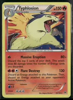 ✰ TYPHLOSION 20/162 RARE BREAKTHROUGH POKEMON ✰ MP - Image 2