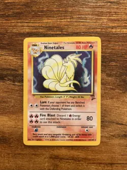 Pokemon TCG Ninetales Holo Unlimited Holo Rare Card Base Set 2 13/130 - Image 1
