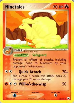 Ninetales Rare Hidden Legends 22/101 MP Pokemon - Image 1