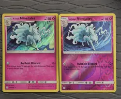 Fairy Alolan Ninetales 145/236 Cosmic Eclipse Holo & Reverse Holo Pokemon Card - Image 1