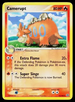 Camerupt 23/106 Uncommon Emerald Pokemon Moderately Played - Image 1