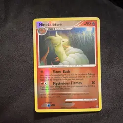 Pokemon Ninetales Reverse Holo Rare 90HP Platinum 36/127 Stage 1 Card - Image 1