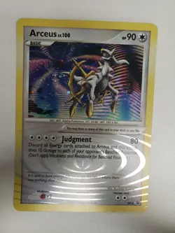 Pokemon TCG Arceus Oversized Jumbo Card DP50 Black Star Promo Diamond & Pearl - Image 1