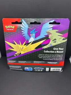 NEW SEALED x1 POKEMON TCG TEAM ROCKET ARTICUNO ZAPDOS TYRANITAR 2 PACK BLISTER - Image 2