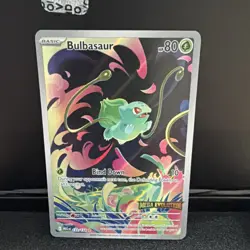 Pokemon Bulbasaur Mega Evolution 133/132 Holo Illustration Rare English - Image 1