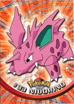 Nidorino 33 Pokemon Topps Series 1 - NM - Image 1