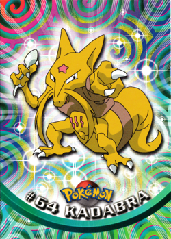Kadabra 64 Pokemon Topps Series 1 - NM - Image 1