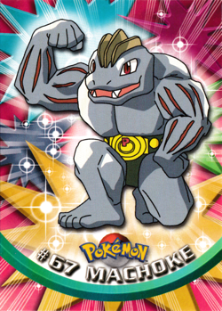 Machoke 67 Pokemon Topps Series 1 - NM - Image 1