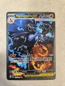 Pokemon TCG Mega Charizard x EX 125/94 Full Art SIR NM Clean Copy Phantasmal - Image 1