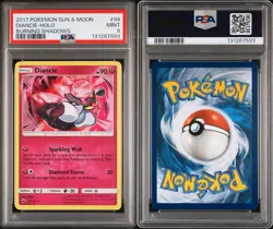 Diancie 94/147 Holo Rare Burning Shadows Pokemon PSA 9 - Image 3