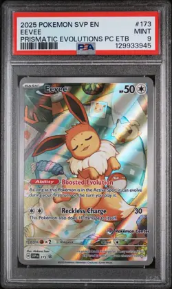 Pokemon TCG - Eevee SVP 173 SV Promos Pokemon Center Exclusive PSA 9 - Image 1