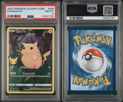 Fa/Pikachu Pokemon Celebrations 005 NM-MT PSA 8 - Image 3