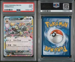 2025 POKEMON PRE EN-PRISMATIC EVOLUTIONS #060 UMBREON EX PSA 9 - Image 3
