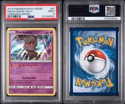2019 Pokemon Sun & Moon Unbroken Bonds Marshadow - Holo #81 PSA 9 MINT - Image 3