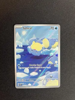 Spheal 199/191 Sv08: Surging Sparks Illustration Rare Holo Pokemon TCG LP - Image 1