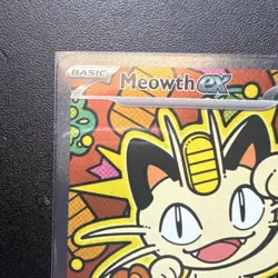 Pokemon TCG Meowth ex 121/088 POR Full Art Holo Rare Basic 170HP 2023 - Image 3