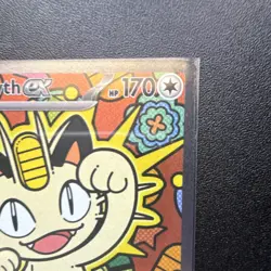 Pokemon TCG Meowth ex 121/088 POR Full Art Holo Rare Basic 170HP 2023 - Image 4