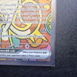 Pokemon TCG Meowth ex 121/088 POR Full Art Holo Rare Basic 170HP 2023 - Image 5