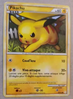 2010 Pokemon - Heartgold & Soulsilver Pikachu #78/123 Regular Finish LP+ - Image 1