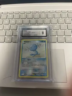 Pokemon TCG CGC Mint 9 Wooper 118/132 Secret Wonders Reverse Holo 2007 - Image 1