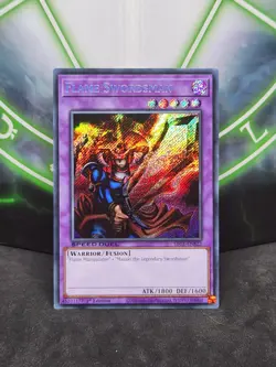 Yugioh Flame Swordsman SBC1-ENB22 Secret Rare 1st Edition NM - Image 1
