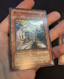 Yugioh 2x Wulf, Lightsworn Beast LODT-EN023 MP - Image 2