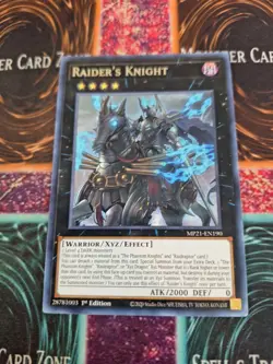 Yu-Gi-Oh! Raider's Knight MP21-EN190 Rare 1st Edition Near Mint - Image 1