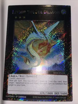Yugioh! Leviair the Sea Dragon - RA04-EN155 - Platinum Secret Rare - 1st Edition - Image 1