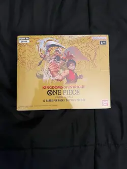 One Piece TCG: Kingdoms Of Intrigue Booster Box OP-04 (Factory Sealed) ENGLISH - Image 1