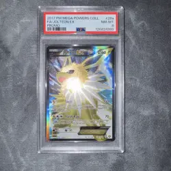 2017 Pokemon PM Mega Powers Collection FA Jolteon EX Promo PSA 8 - Image 2