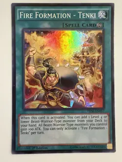 Yugioh - Fire Formation - Tenki THSF-EN057 1st Edition Super Rare NM - Image 1