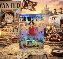 College Basketball Luffy Promo US Voyage One Piece Monkey D. Luffy *CUSTOM CARD* - Image 1