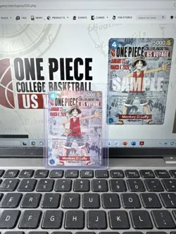 One Piece Monkey D. Luffy US Voyage College Basketball Card PROTECTED-Top Loader - Image 3