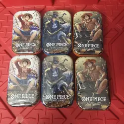 One Piece Mini Tin Vol 2 Op-13 Carrying On His Will Set of 6 - Image 1