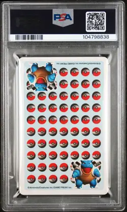 1998 POKEMON STADIUM BLUE VERSION PLAYING CARDS KING OF CLUBS GENGAR PSA 10 - Image 2