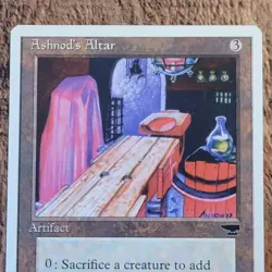 NM Ashnod's Altar 093 Chronicles 1995 Artifact Trading Card WOTC Magic MTG - Image 1